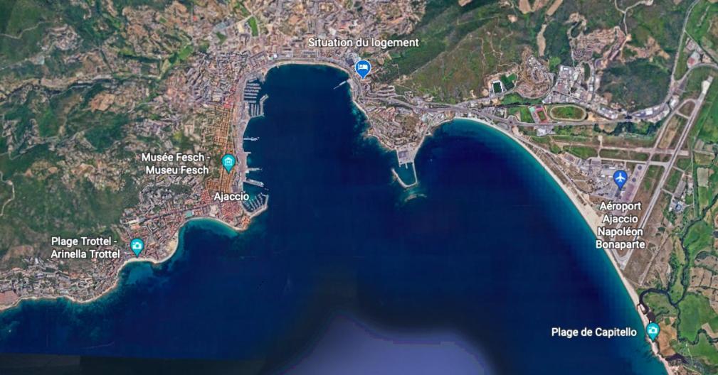 Magnifique Appartement Avec Balcon Vue Mer A L'Entree D'Ajaccio Ajaccio  Esterno foto